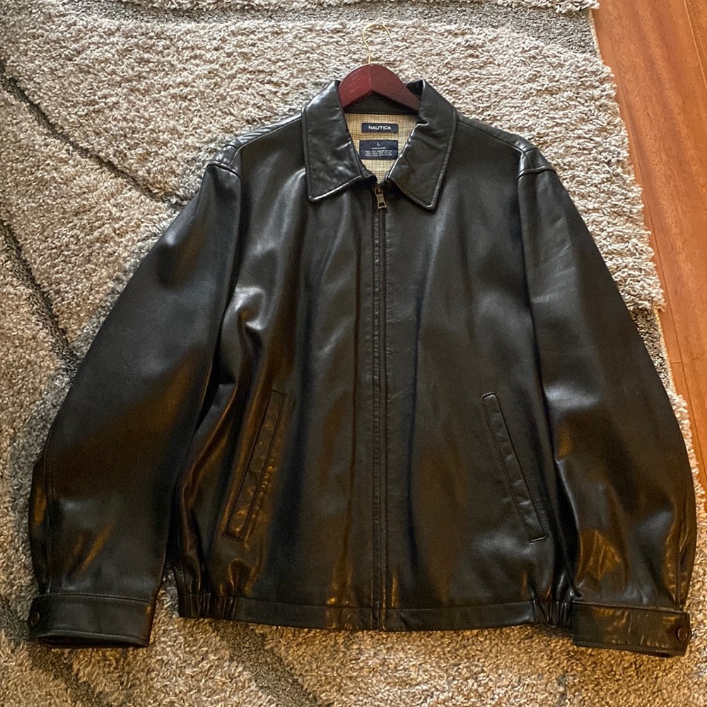 Nautica Men’s Leather Jacket